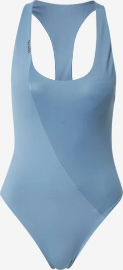 Calvin Klein Swimwear Maillots De Bain Une Pièce Bustier Maillot De Bain Femme Bleu Fumé