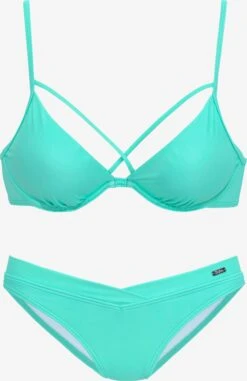 Buffalo Bikinis à Armatures Bustier Bikini Femme Menthe